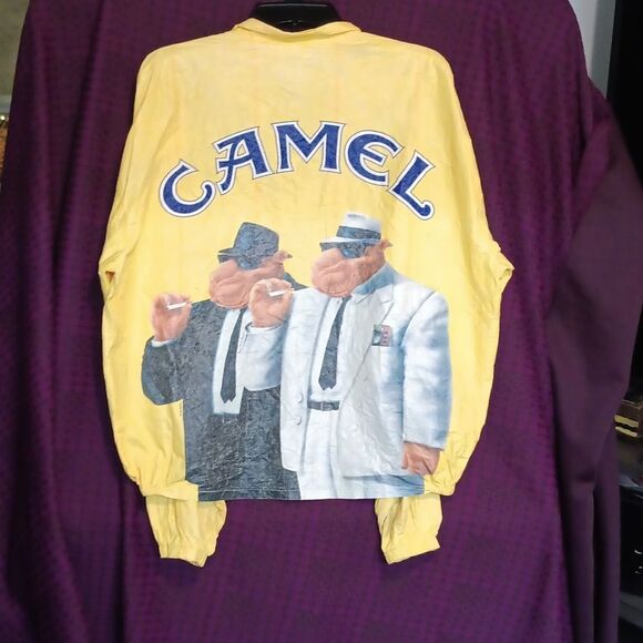 !!VINTAGE 1990s Joe Camel Light Weight Zip Up Jacket Size XL - Picture 6 of 6